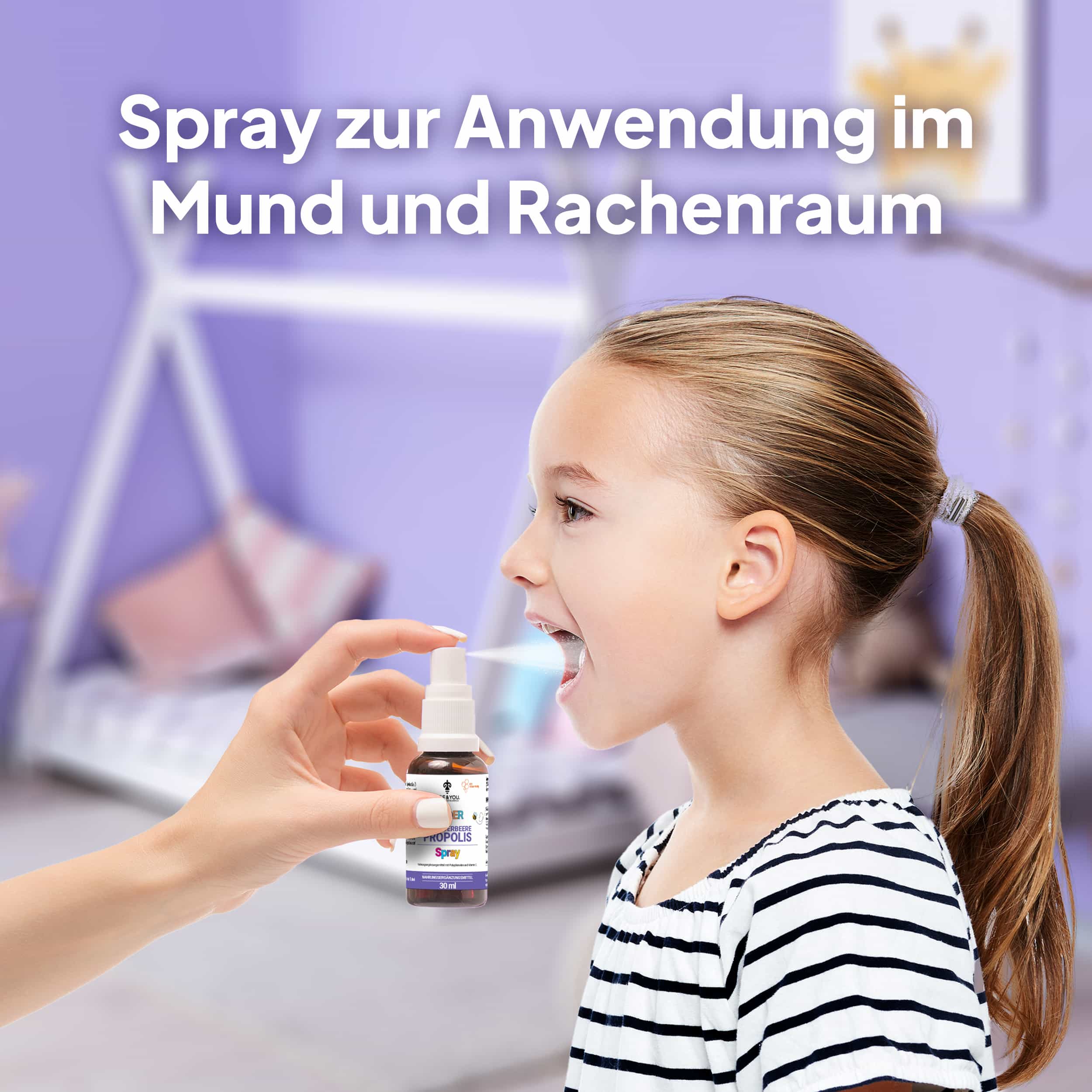 Holunderbeere Propolis Spray für Kinder
