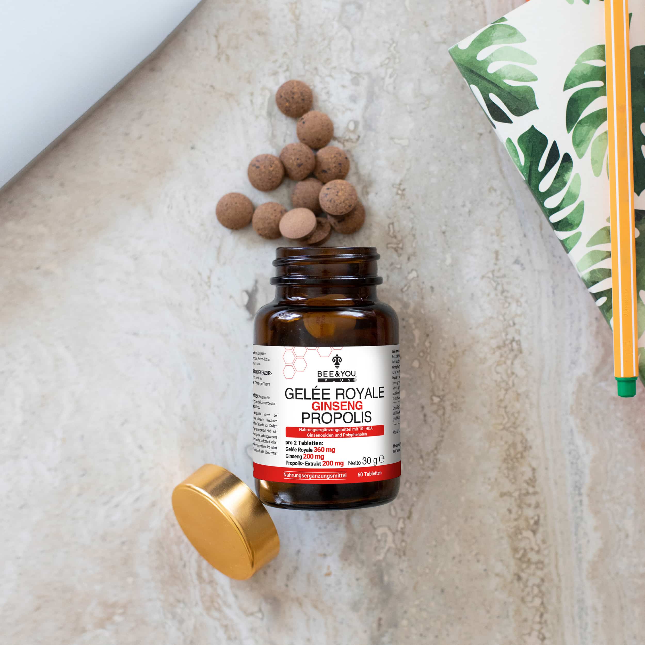 Gelée Royal Ginseng Propolis Tabletten