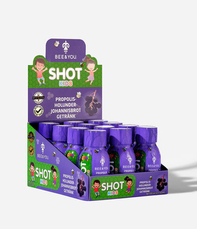 Propolis Shot mit Holunder + Johannisbrot für Kinder (50ml)