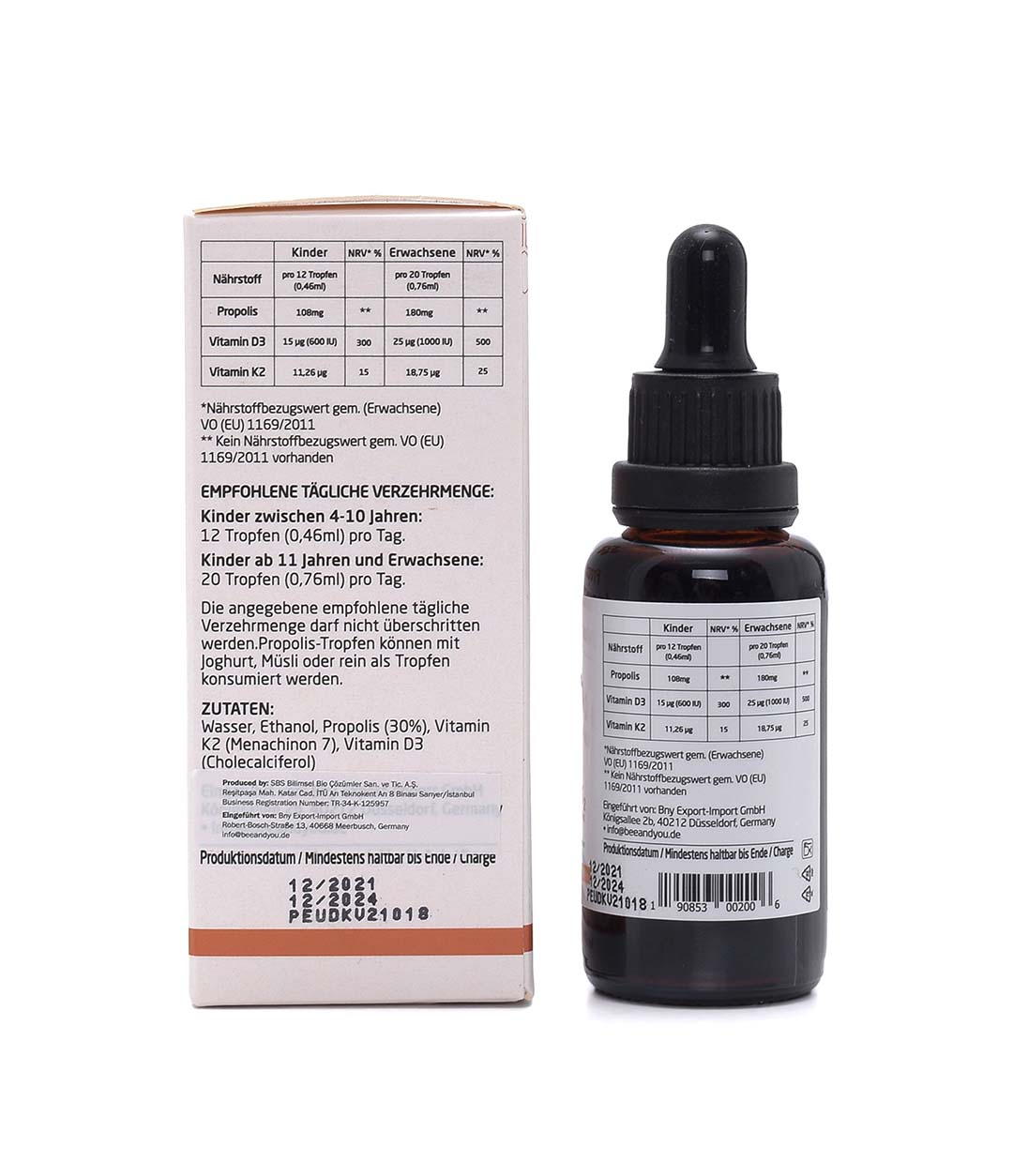 Propolis Vit. D3, K2 Tropfen mit 30% (30ml) x6