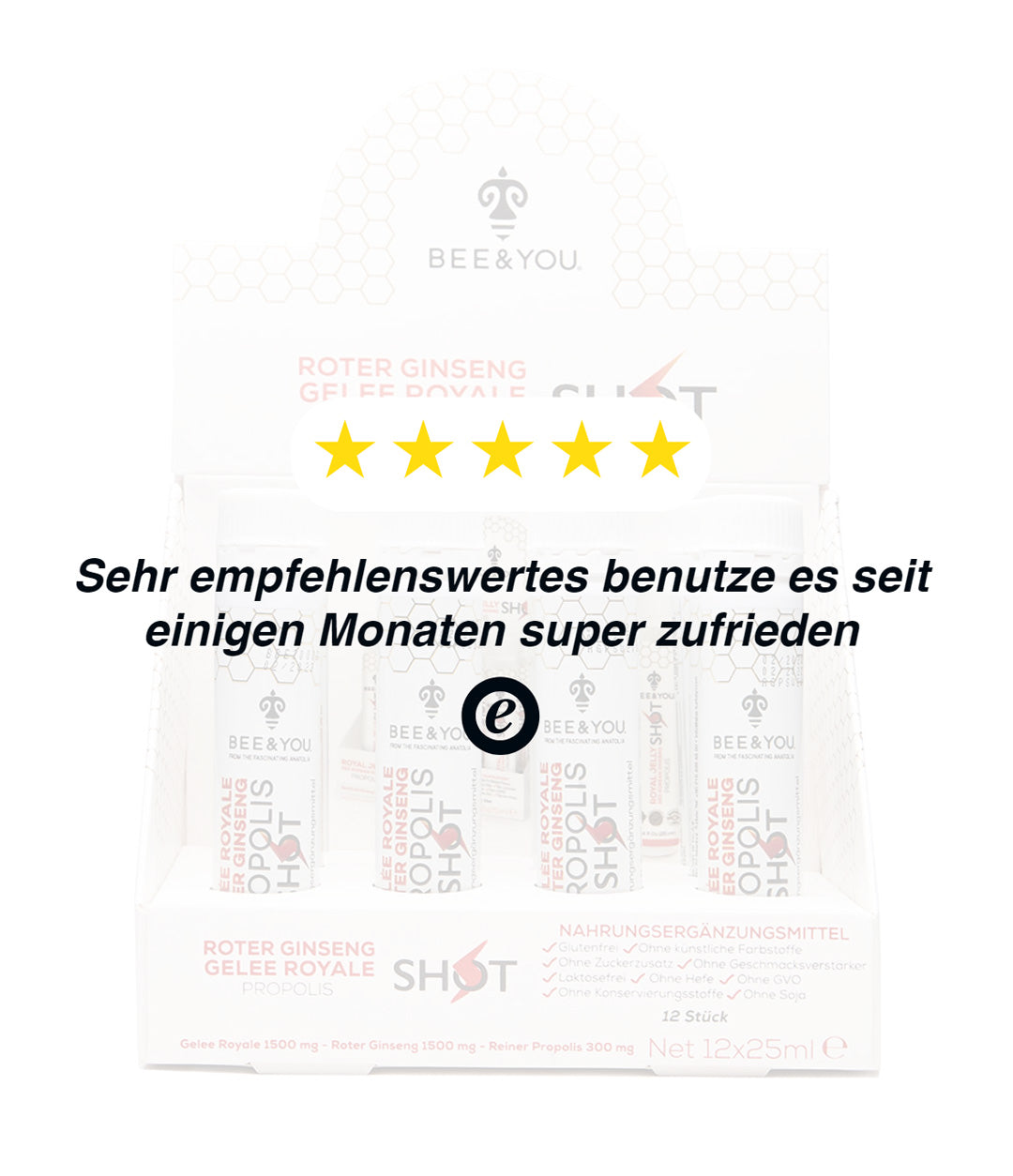Roter Ginseng Gelée Royale Propolis Shot (12 Stück)