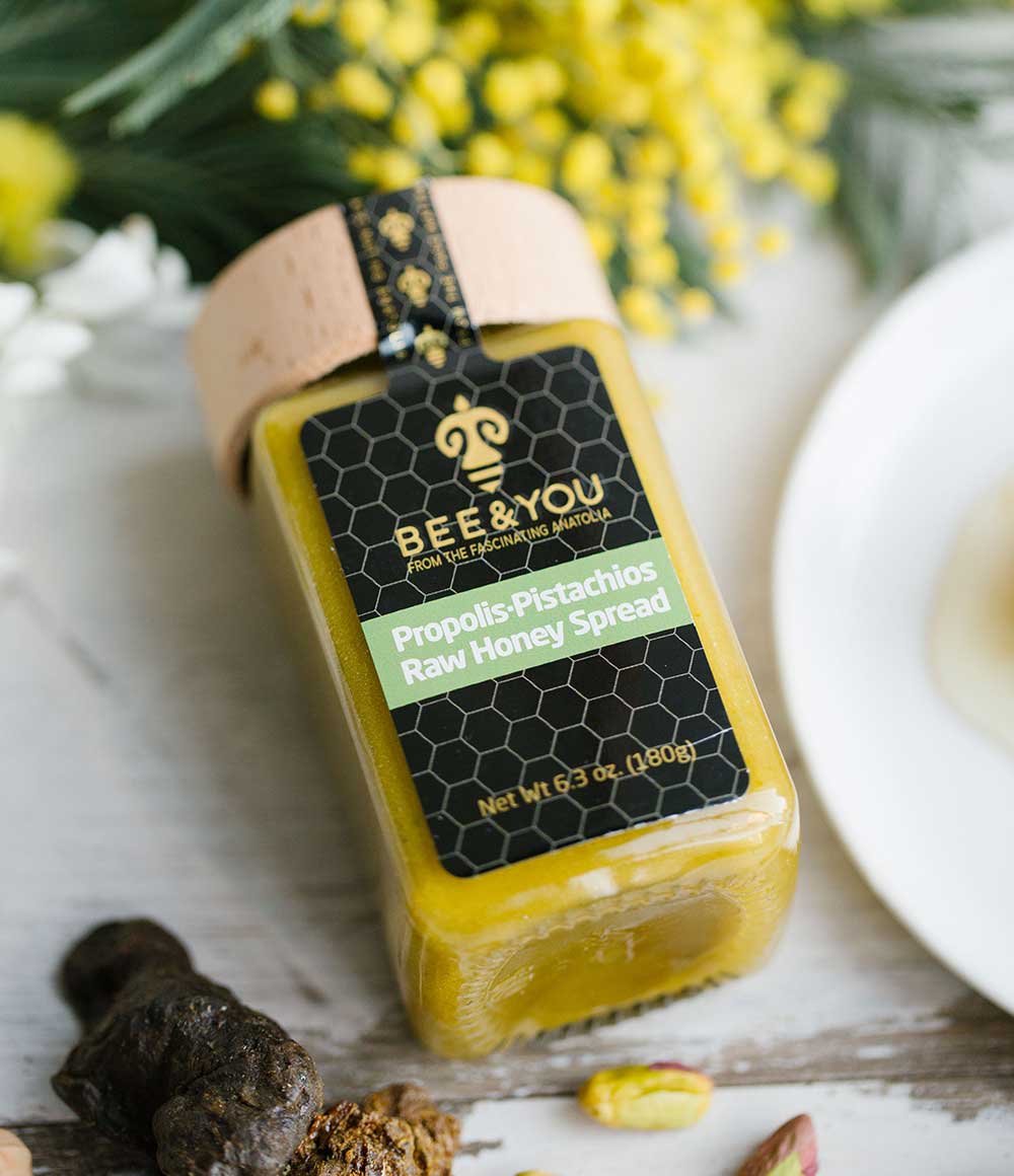 Propolis Pistazien in Honig Mischung - Bee and You Deutschland