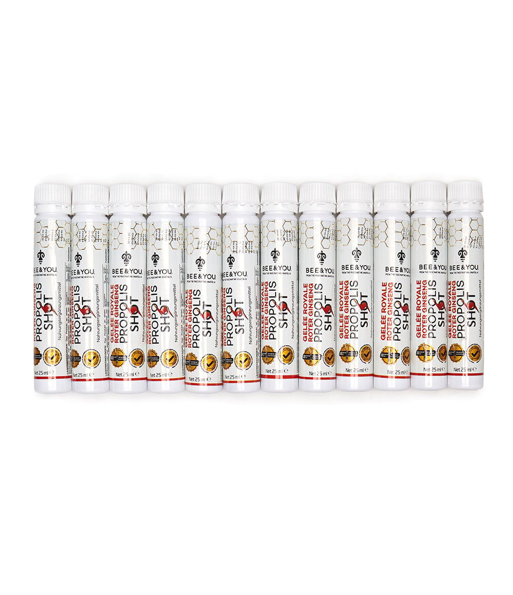 Roter Ginseng Gelée Royale Propolis Shot (12 Stück)